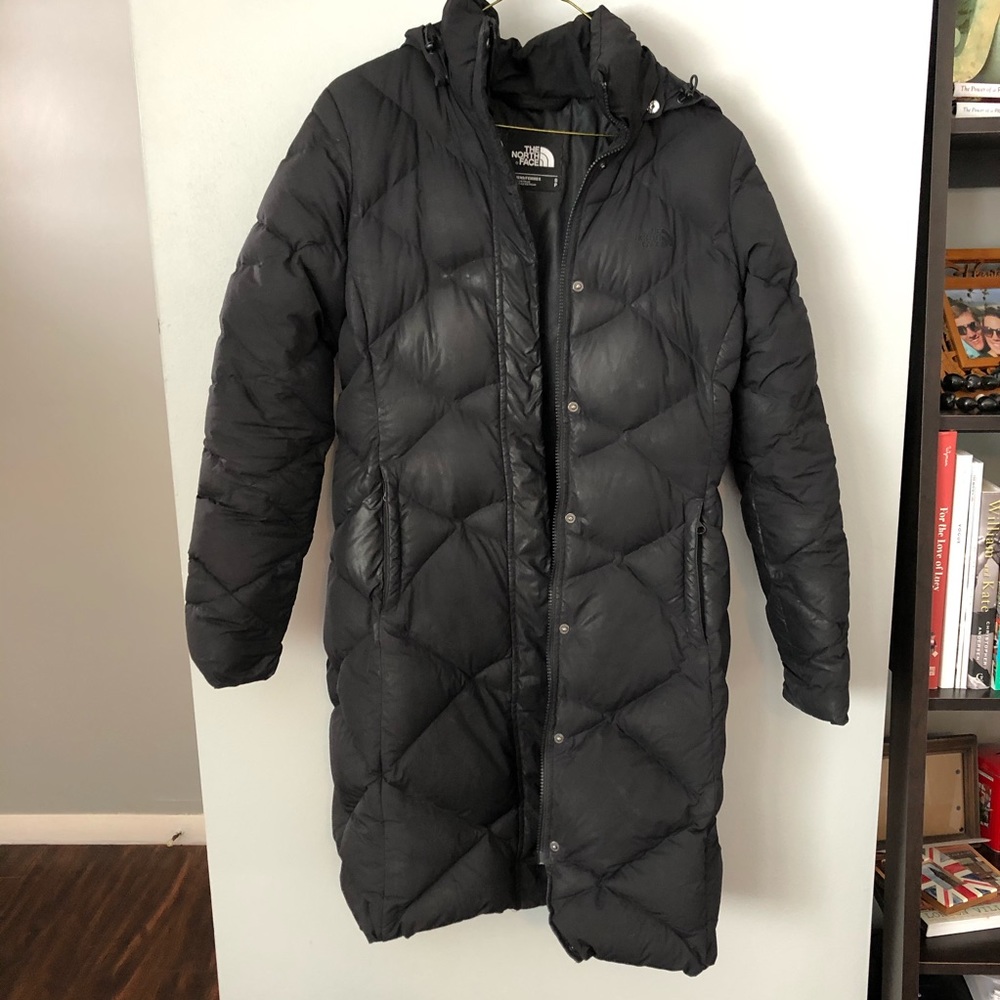 Quilted Black North Face Miss Metro Winter Parka